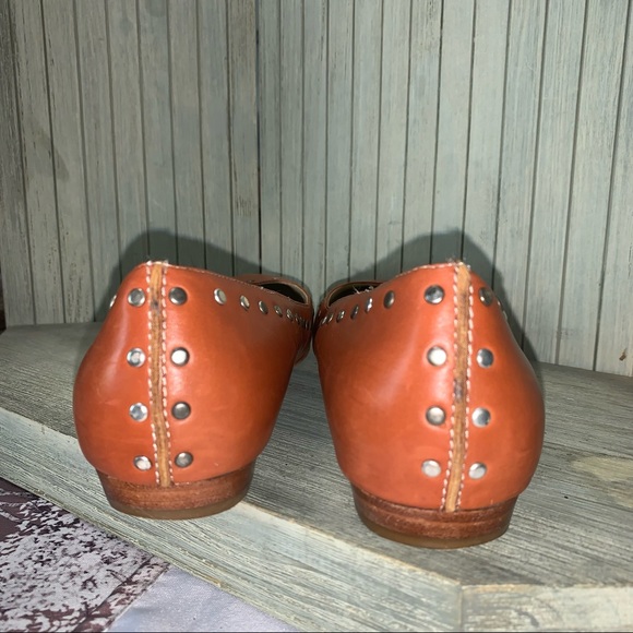 Michael Kors Reddish Brown Leather Flats 9 - Picture 4 of 9